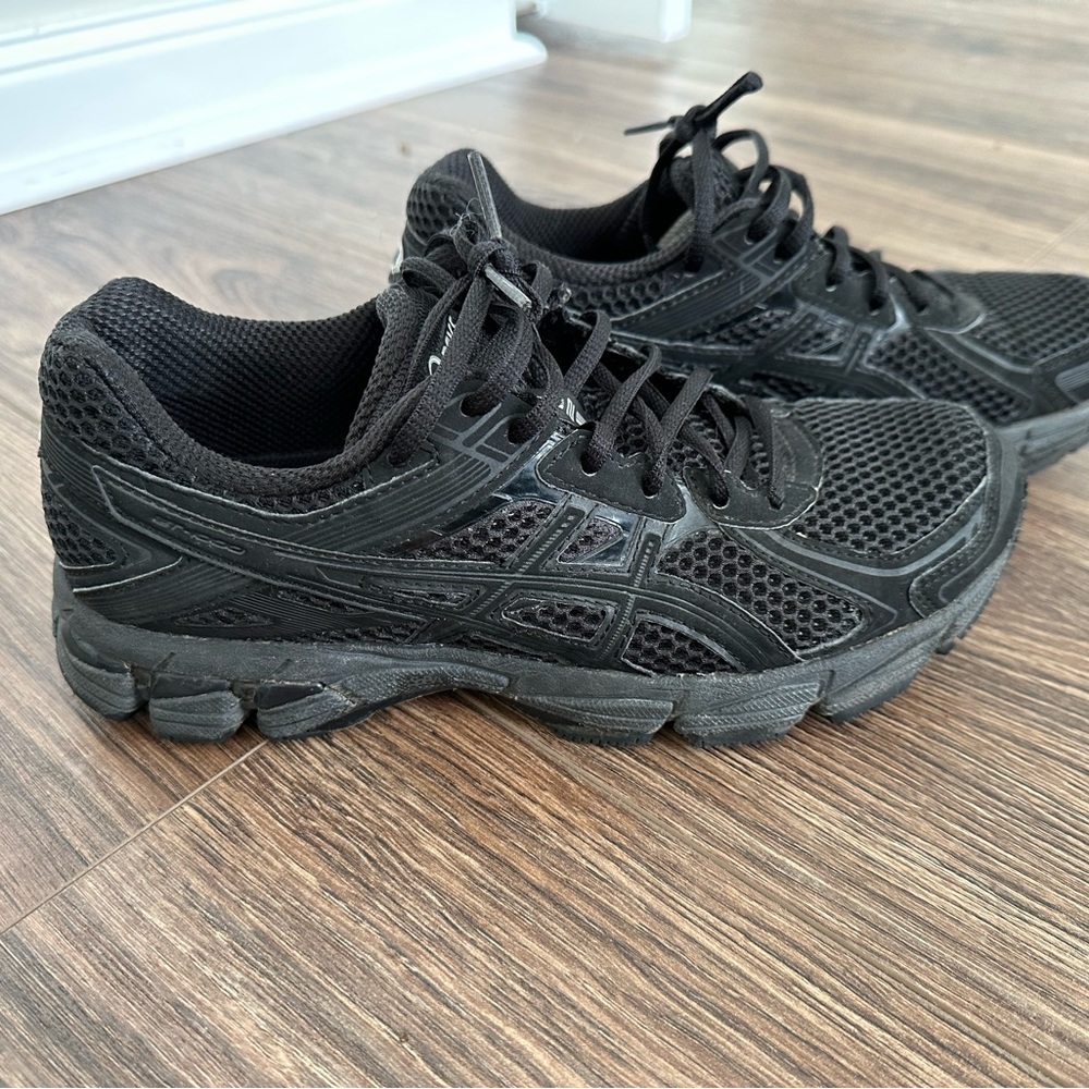 All Black ASICS Shoes